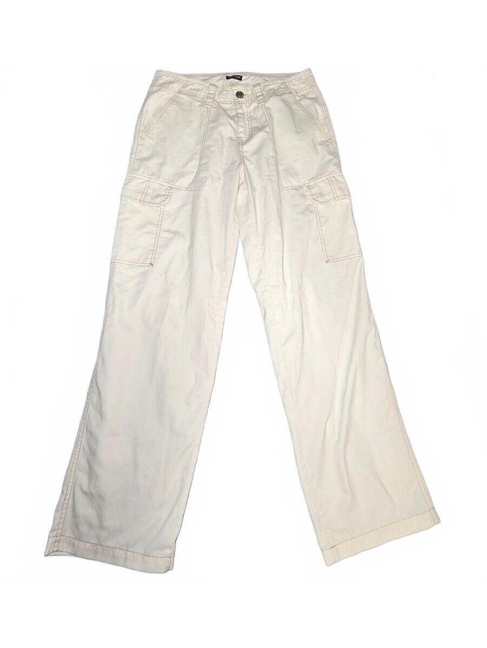 True Religion White Wide-Leg Cargo Pants Size 27